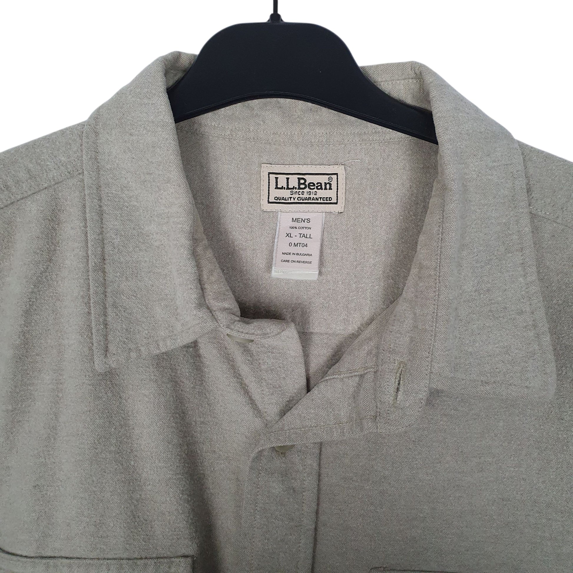 Mens Green L.L.Bean Chamois  Shirt