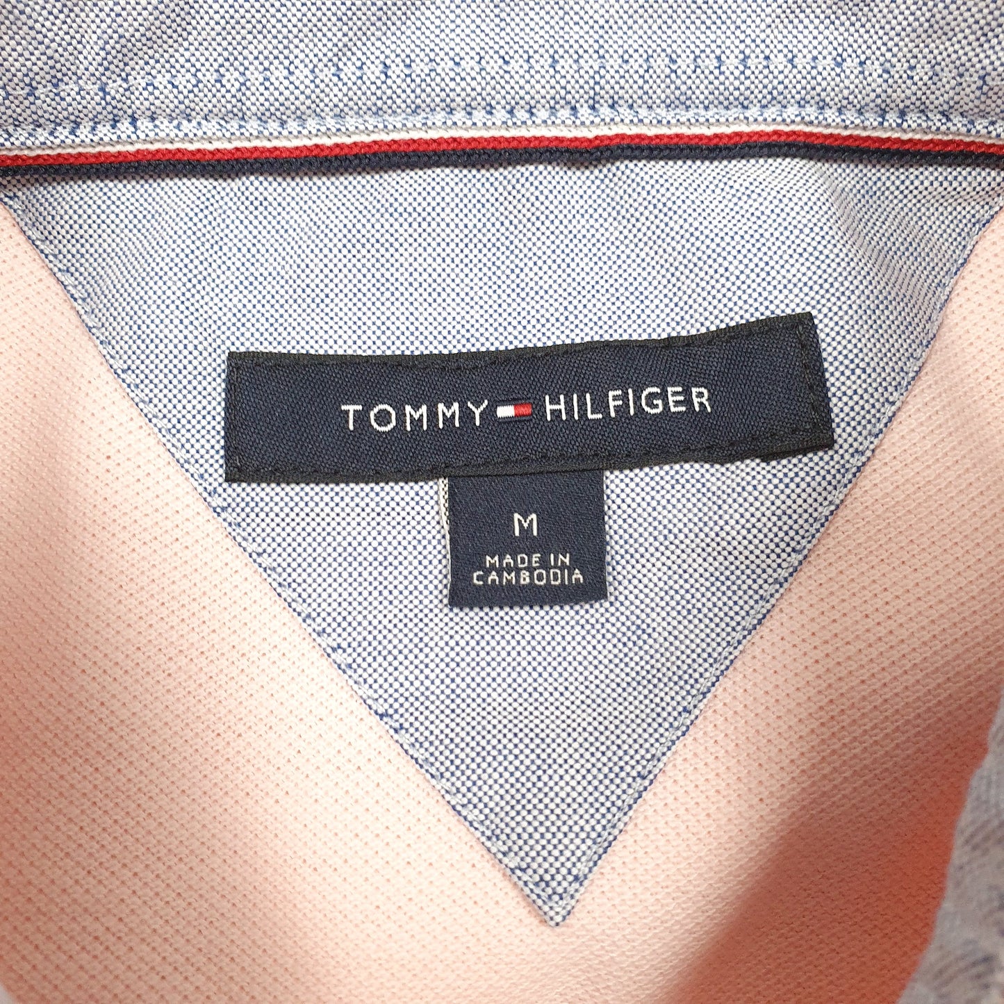 Mens Pink Tommy Hilfiger   Polo Shirt