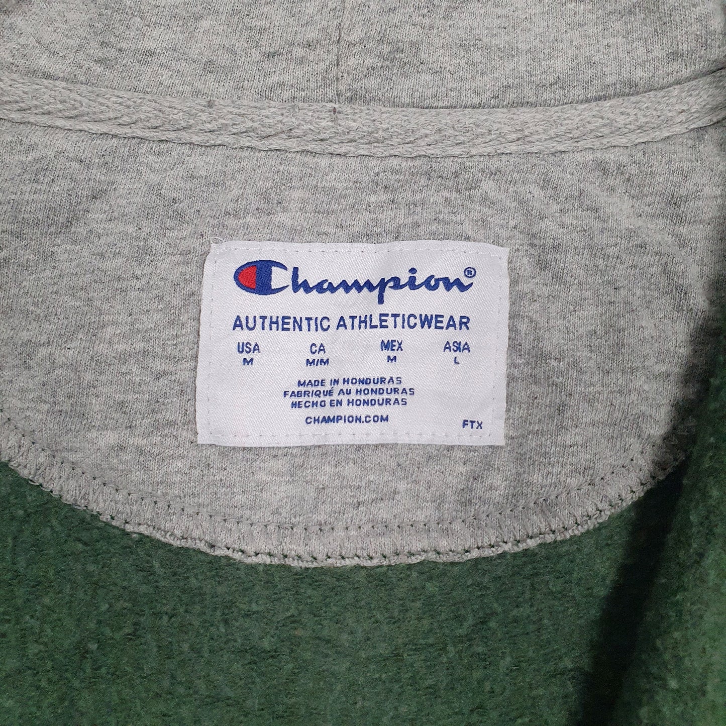 Mens Green Champion  Full Zip Jumper
