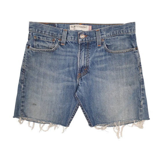 Mens Blue Levis 514 Cut Off Vintage 00s Denim Shorts
