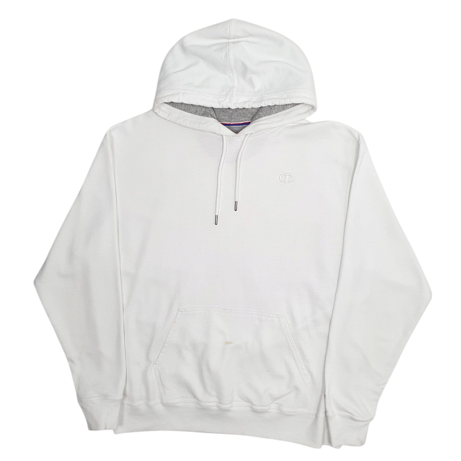 Mens White Champion  Hoodie Jumper