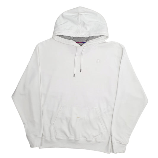 Mens White Champion  Hoodie Jumper