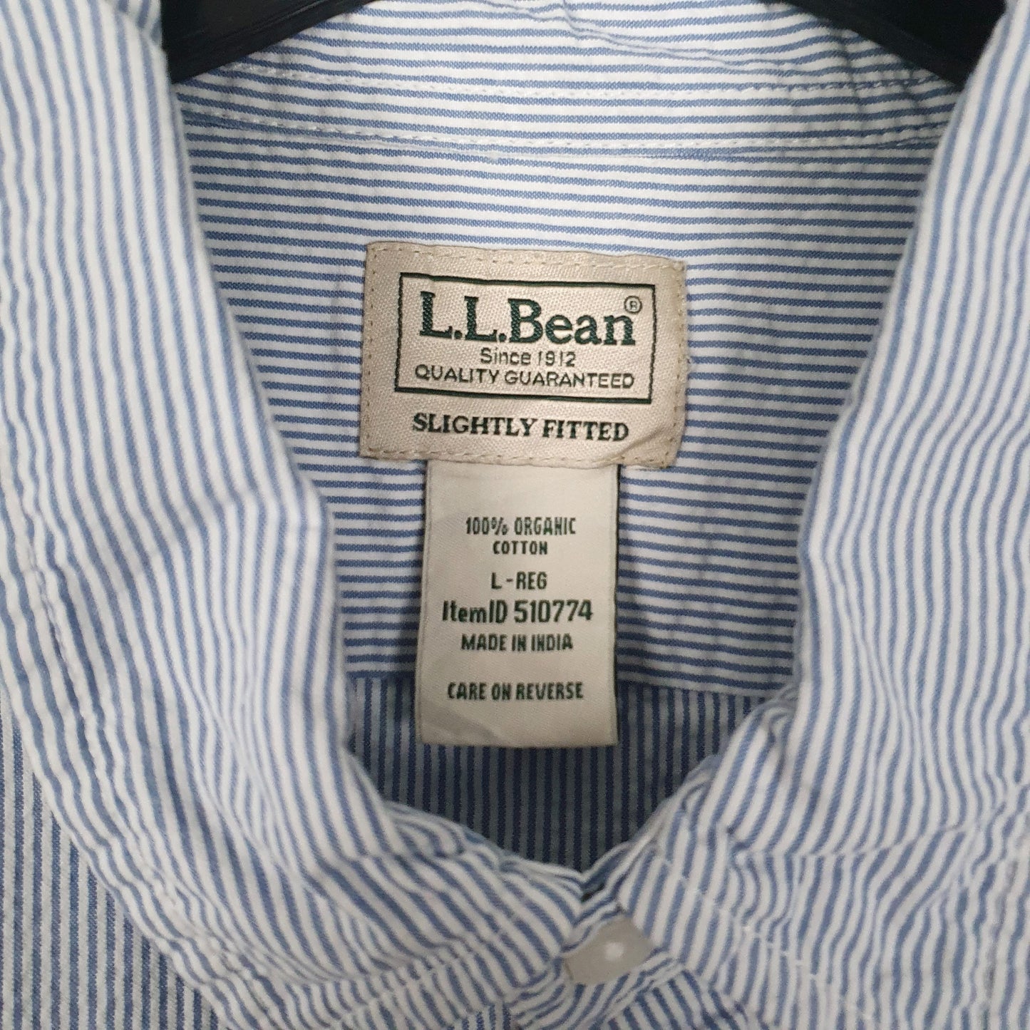 Mens Blue L.L.Bean   Shirt