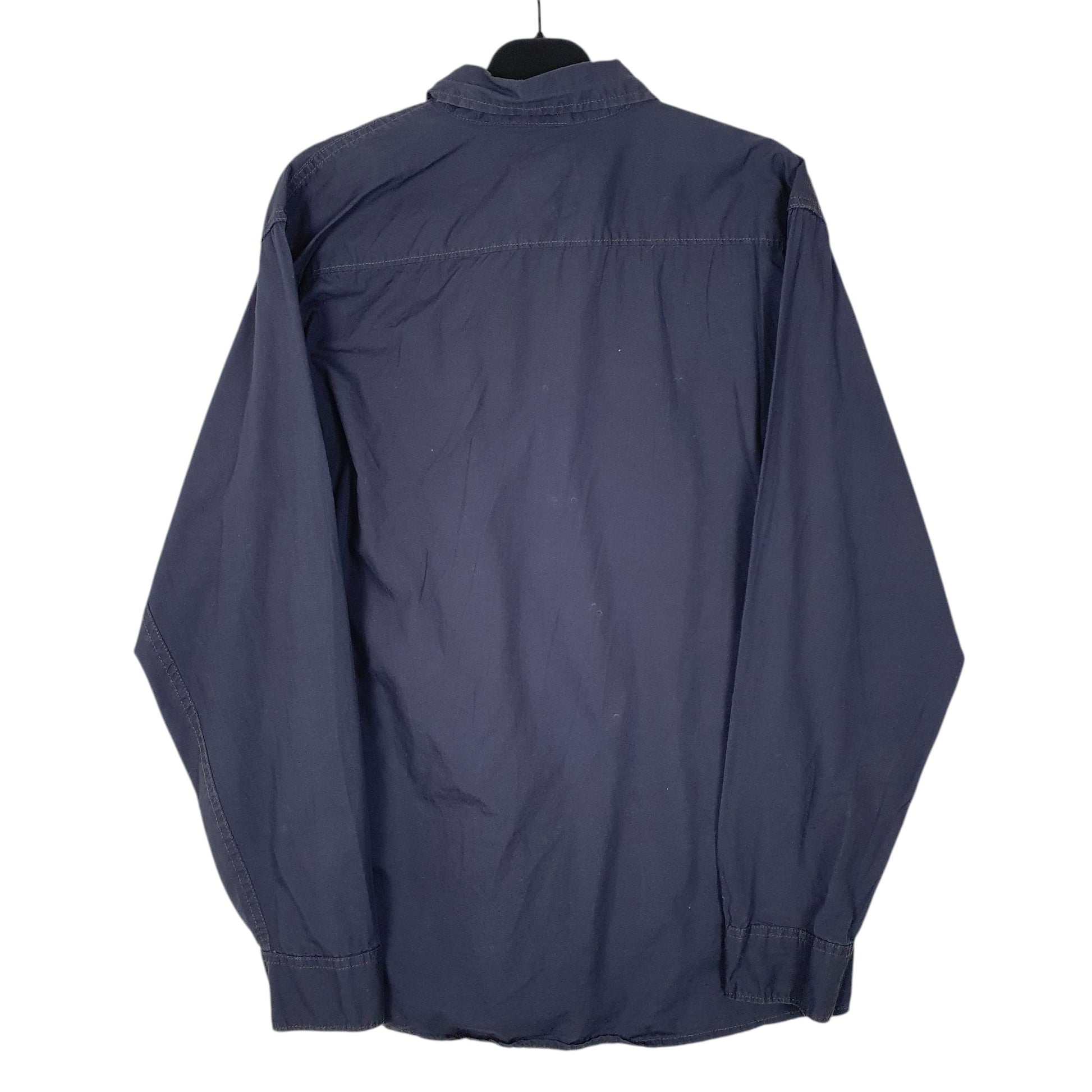 Mens Navy Wrangler Pearl Snap  Shirt