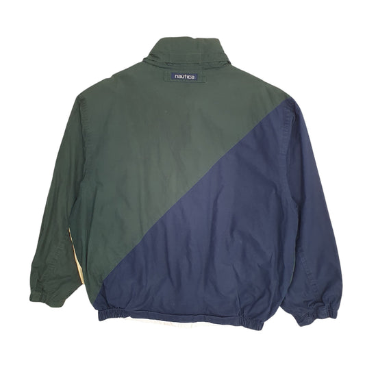 Mens Green Nautica Vintage 90s Sailing  Coat