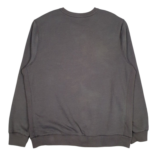 Mens Grey Hurley Spellout Crewneck Jumper