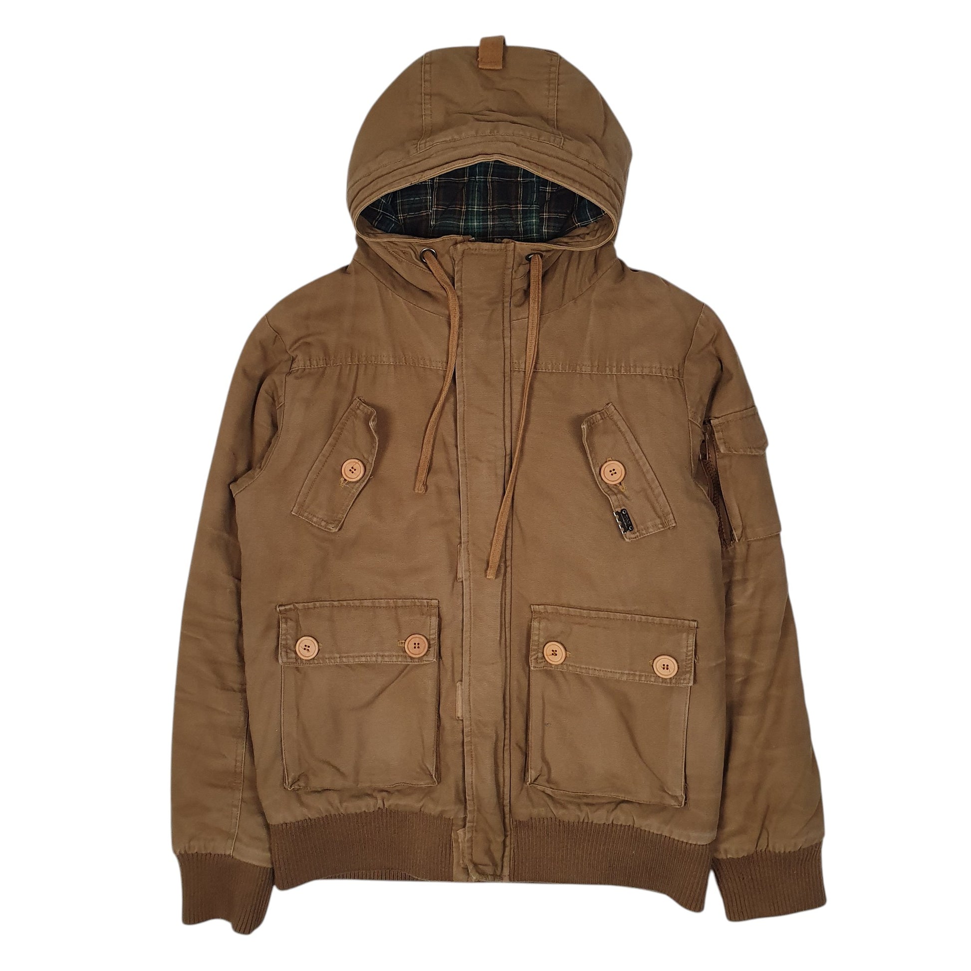 Mens Brown Young & Rich Active Field  Coat