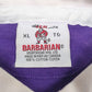 Mens Purple Barbarian Vintage 90s  Polo Shirt