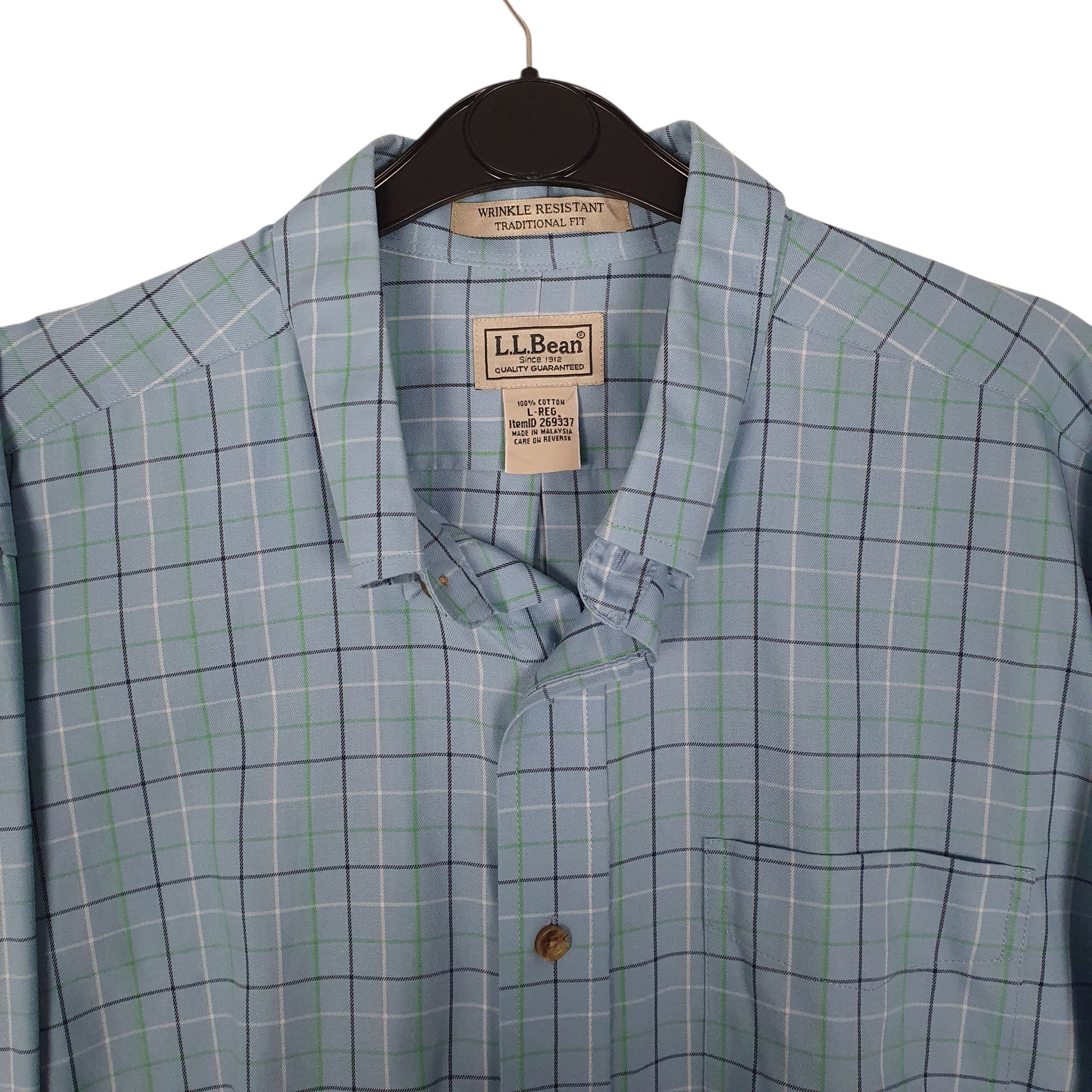 Mens Blue L.L.Bean   Shirt