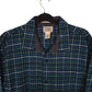 Mens Blue L.L.Bean Thick Flannel  Shirt