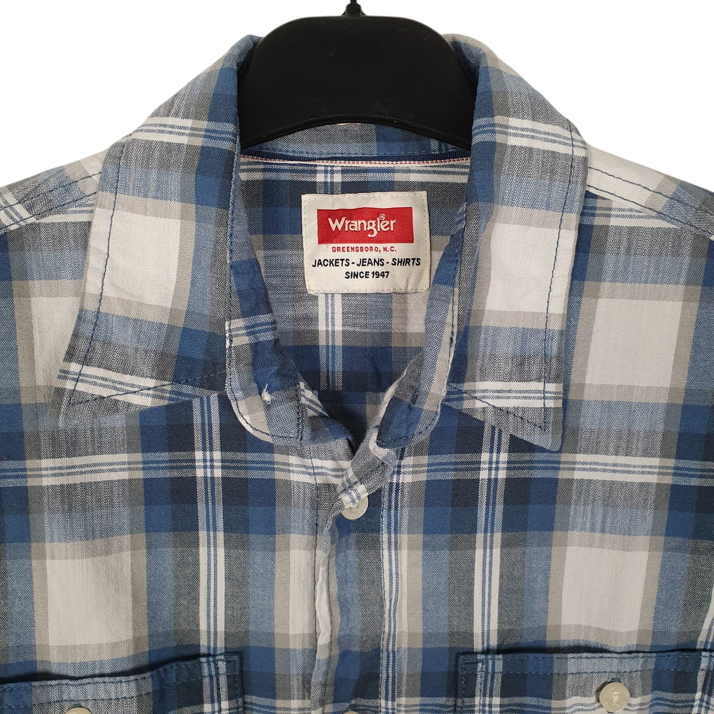 Mens Blue Wrangler   Shirt