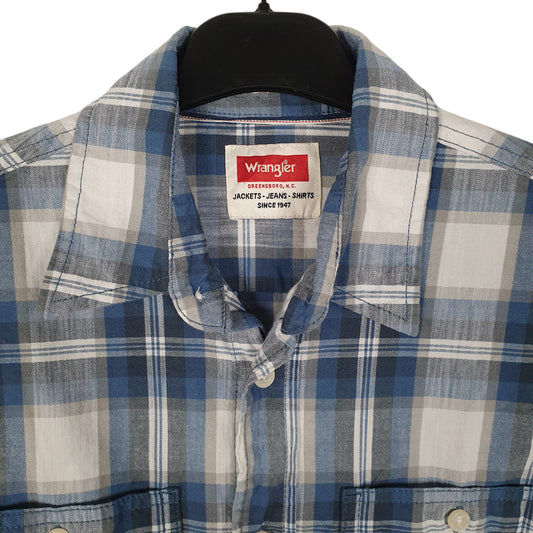 Mens Blue Wrangler   Shirt