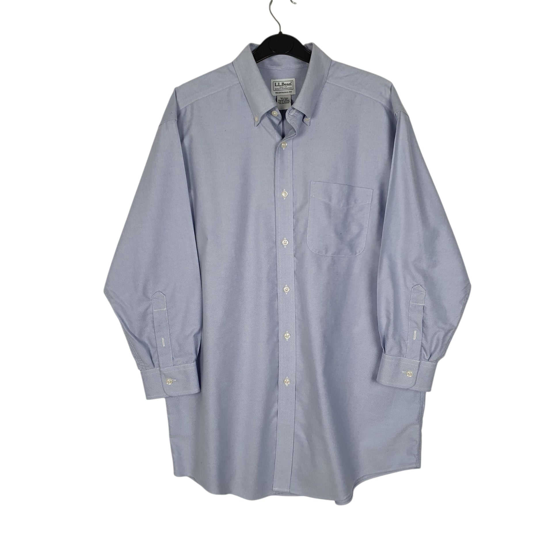 Mens Blue L.L.Bean  Long Sleeve Shirt
