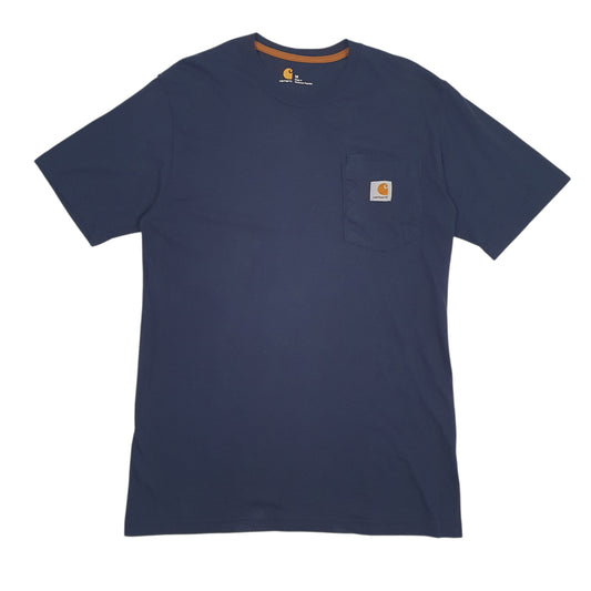 Mens Navy Carhartt K567NVY Short Sleeve T Shirt