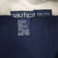 Mens Grey Nautica Vintage 90s Made In USA Quarter Zip Jumper