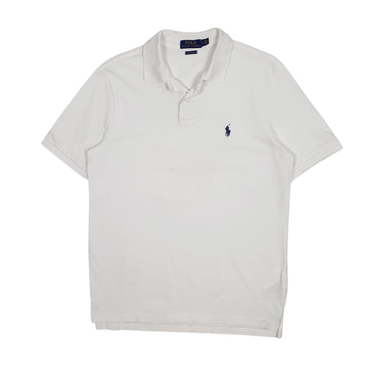 Mens White Polo Ralph Lauren  Short Sleeve Polo Shirt
