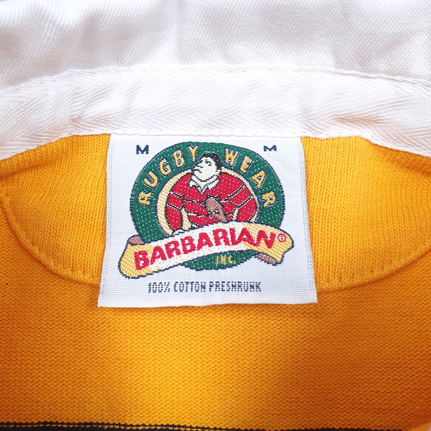Mens Yellow Barbarian   Polo Shirt
