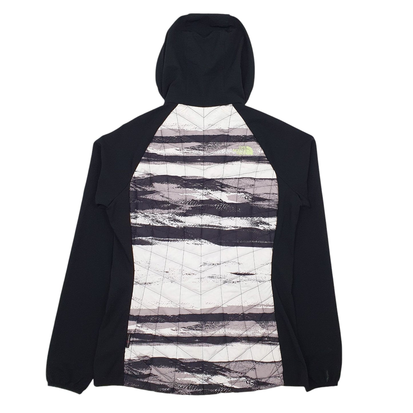 Womens Black The North Face Padded Thermoball Hoodie Coat