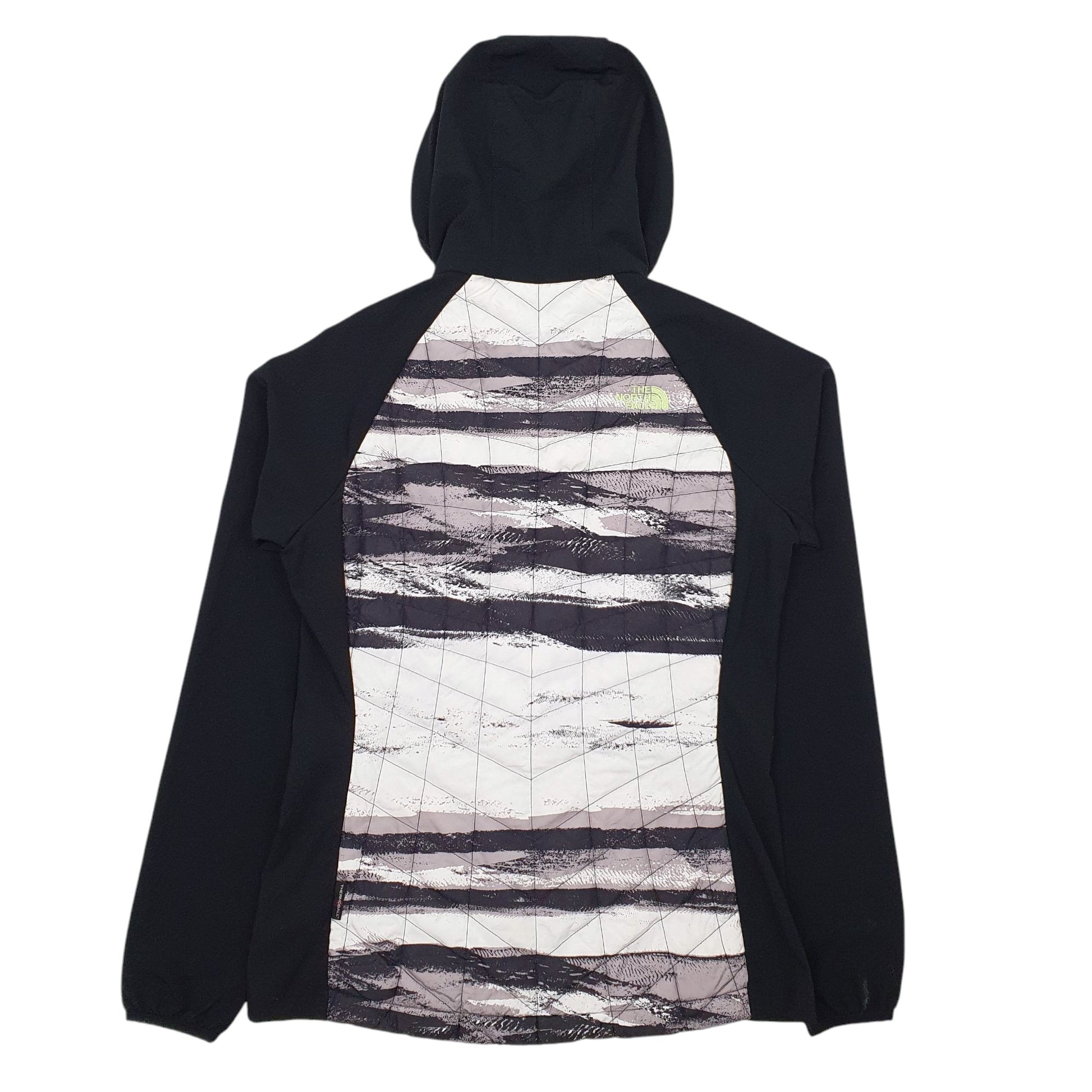 Womens Black The North Face Padded Thermoball Hoodie Coat