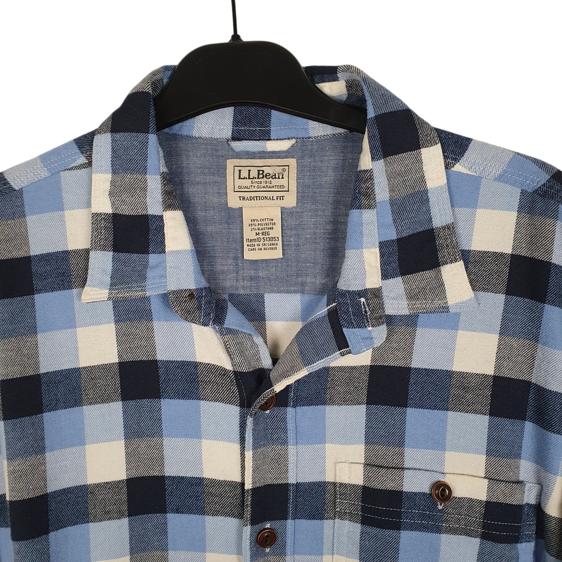 Mens Blue L.L.Bean   Shirt