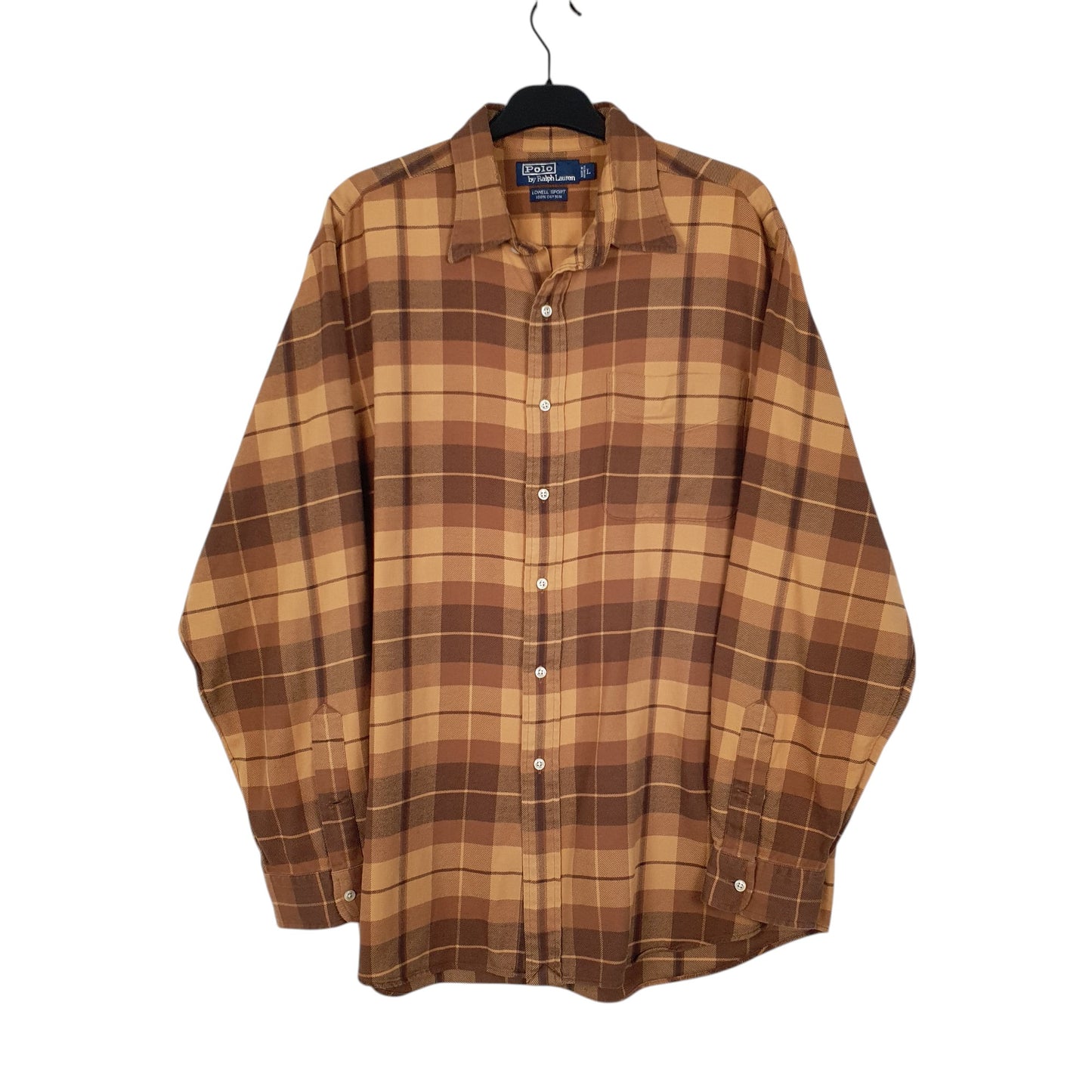 Mens Brown Polo Ralph Lauren Lowell Sport Overshirt Long Sleeve Shirt