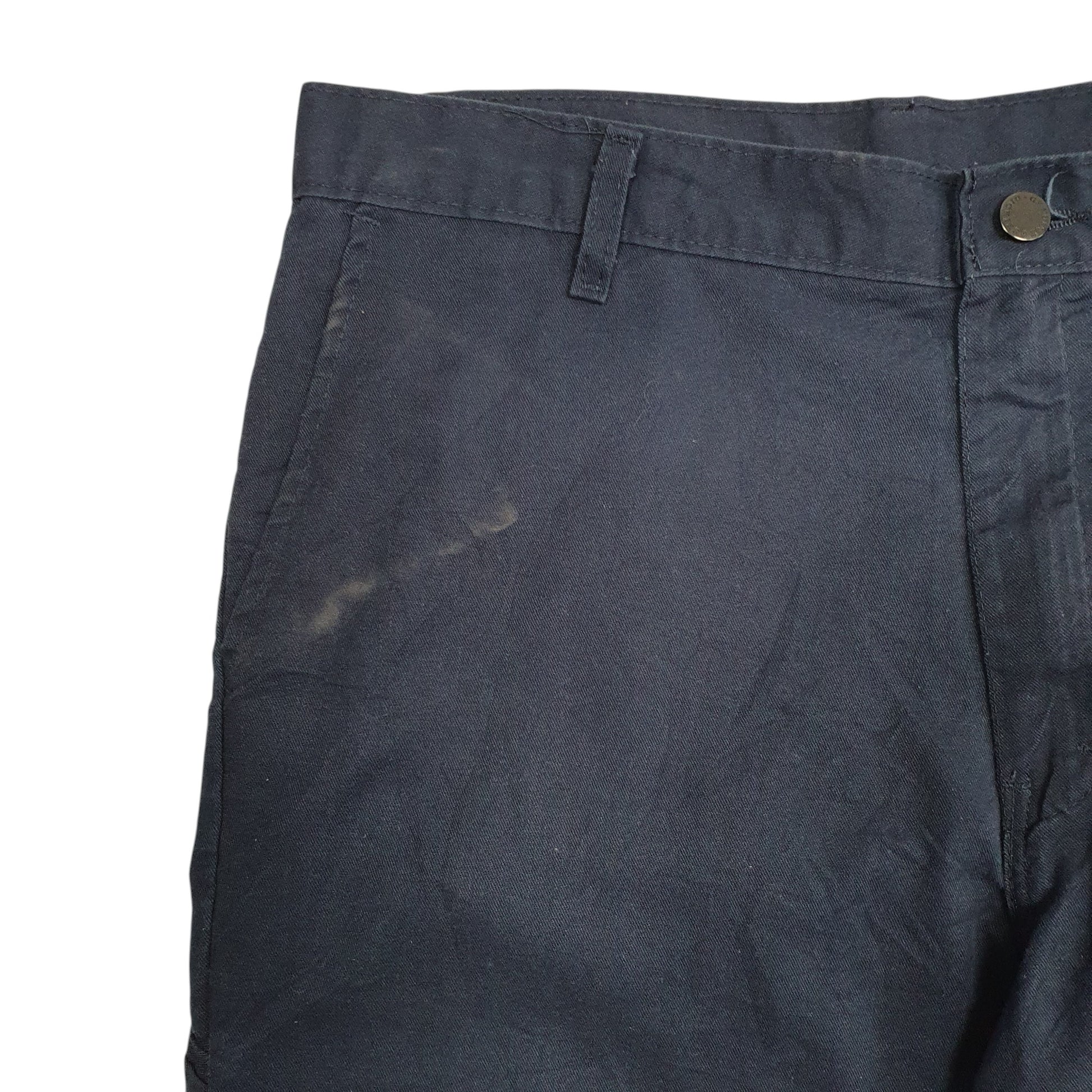 Mens Navy Dickies Workwear Full Zip Shorts