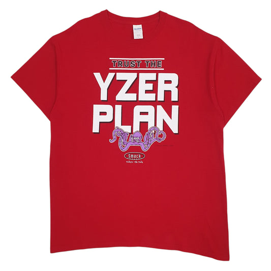 Mens Red Gildan  Short Sleeve T Shirt