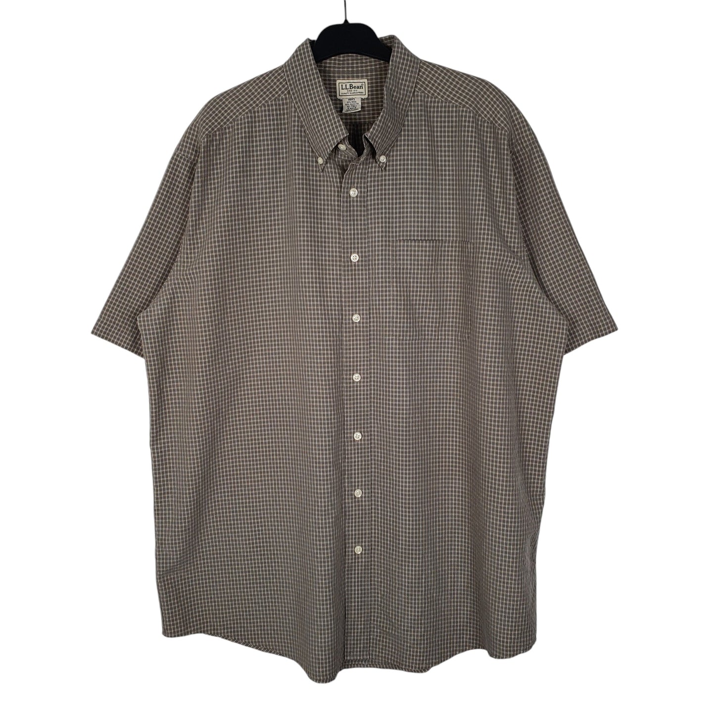 Mens Green L.L.Bean  Short Sleeve Shirt