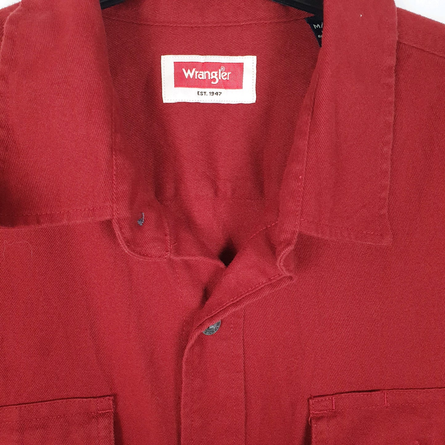 Mens Red Wrangler   Shirt