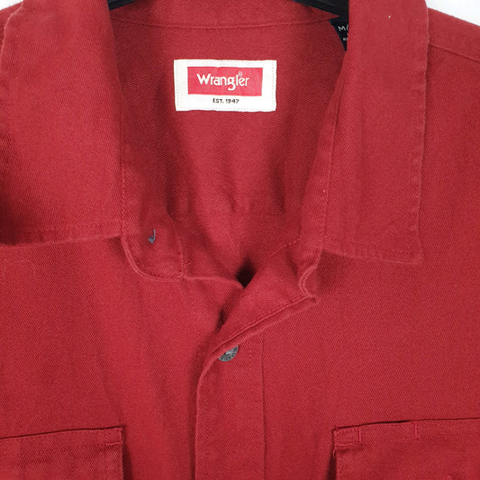 Mens Red Wrangler   Shirt