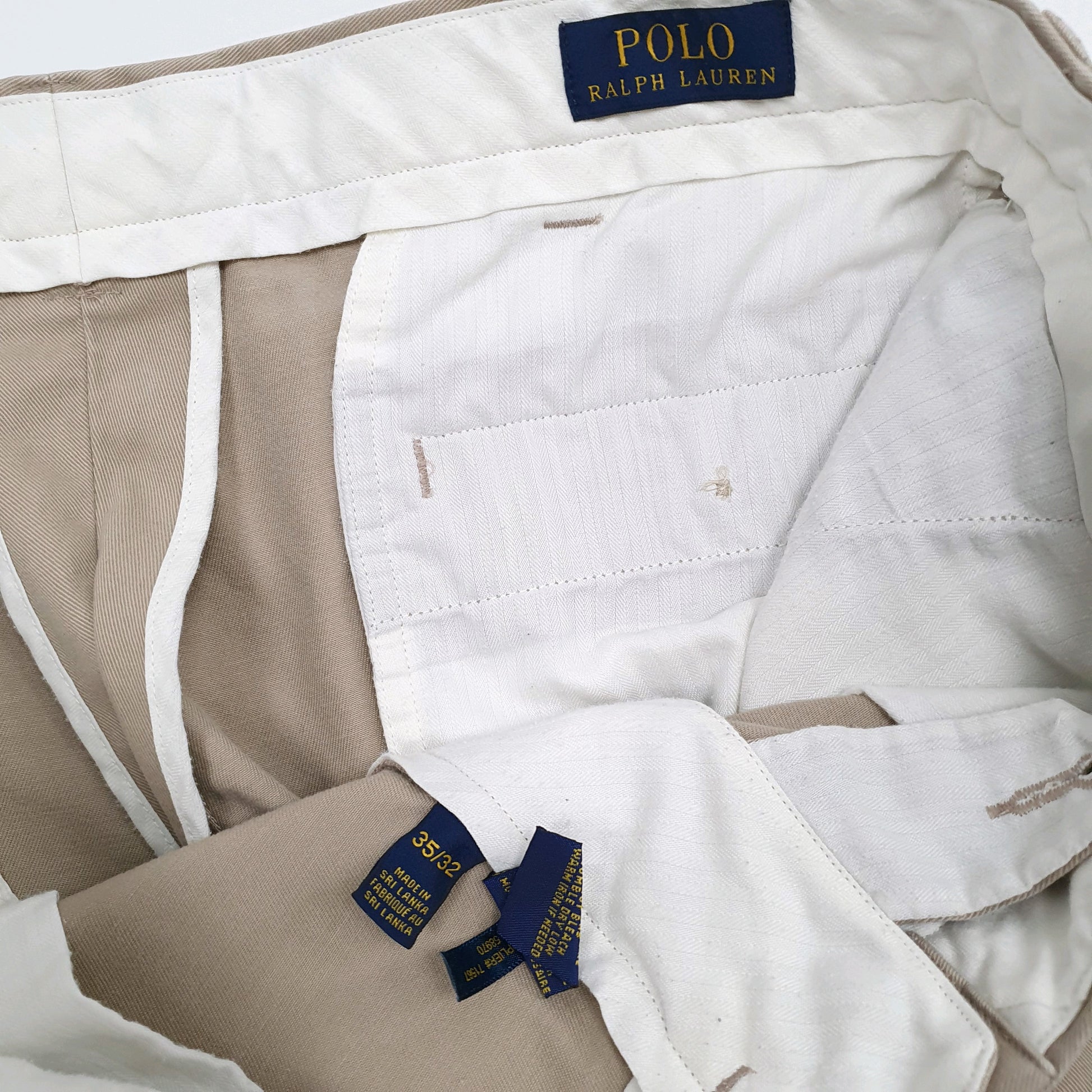 Mens Beige Polo Ralph Lauren   Trousers