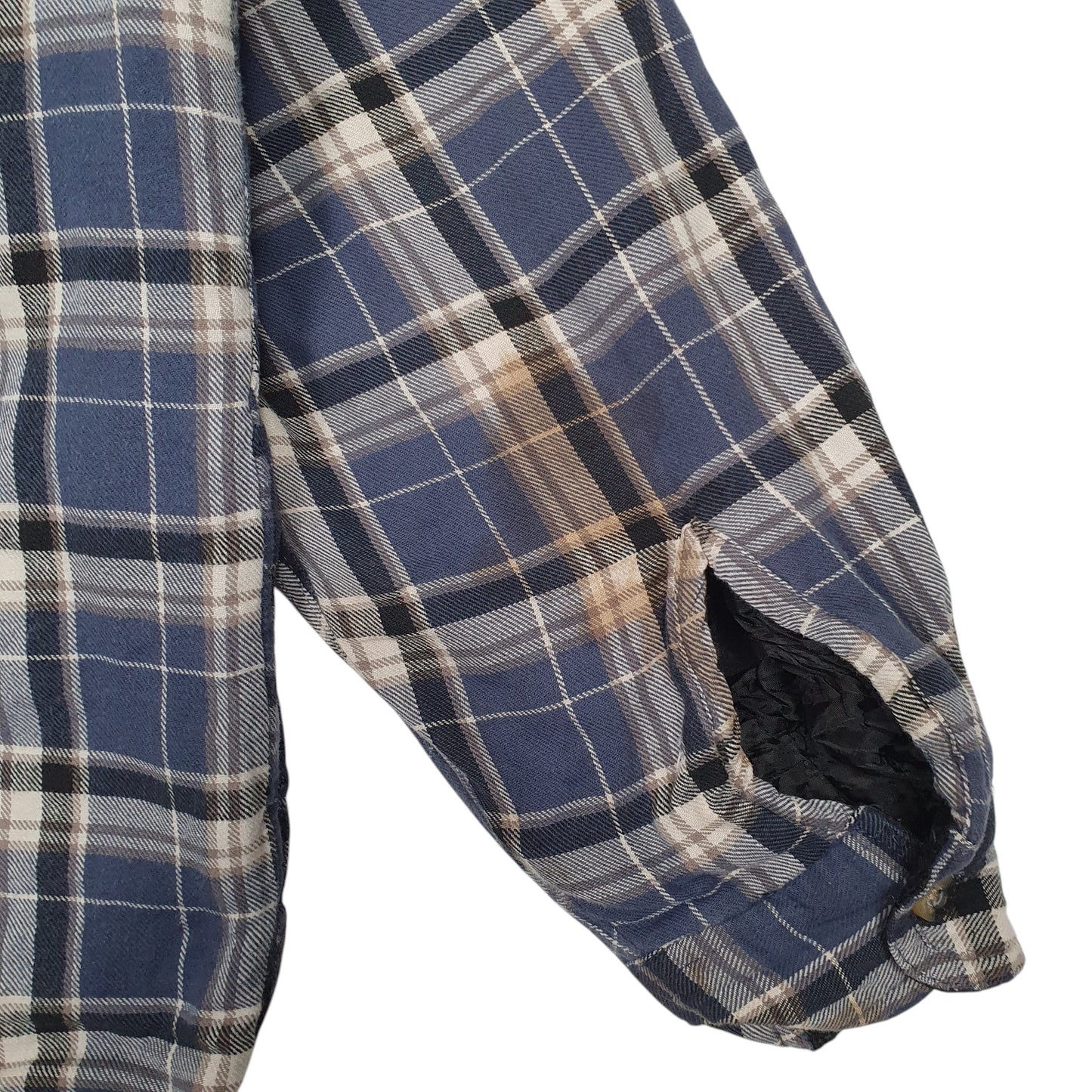 Mens Blue Wrangler Sherpa Lined  Coat