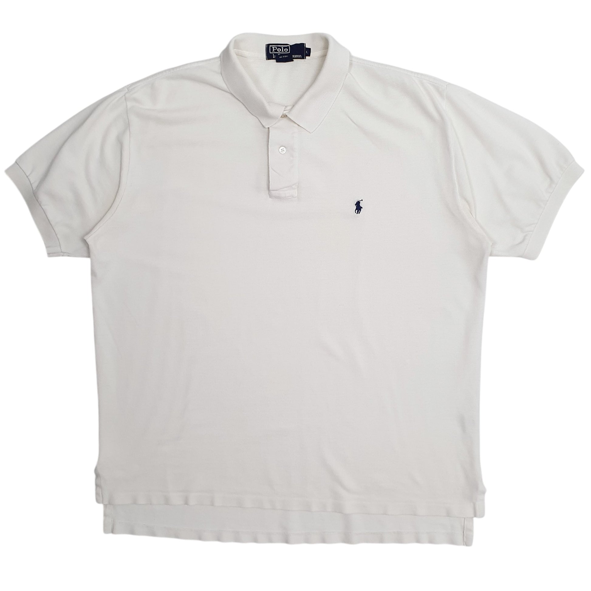 Mens White Polo Ralph Lauren  Short Sleeve Polo Shirt