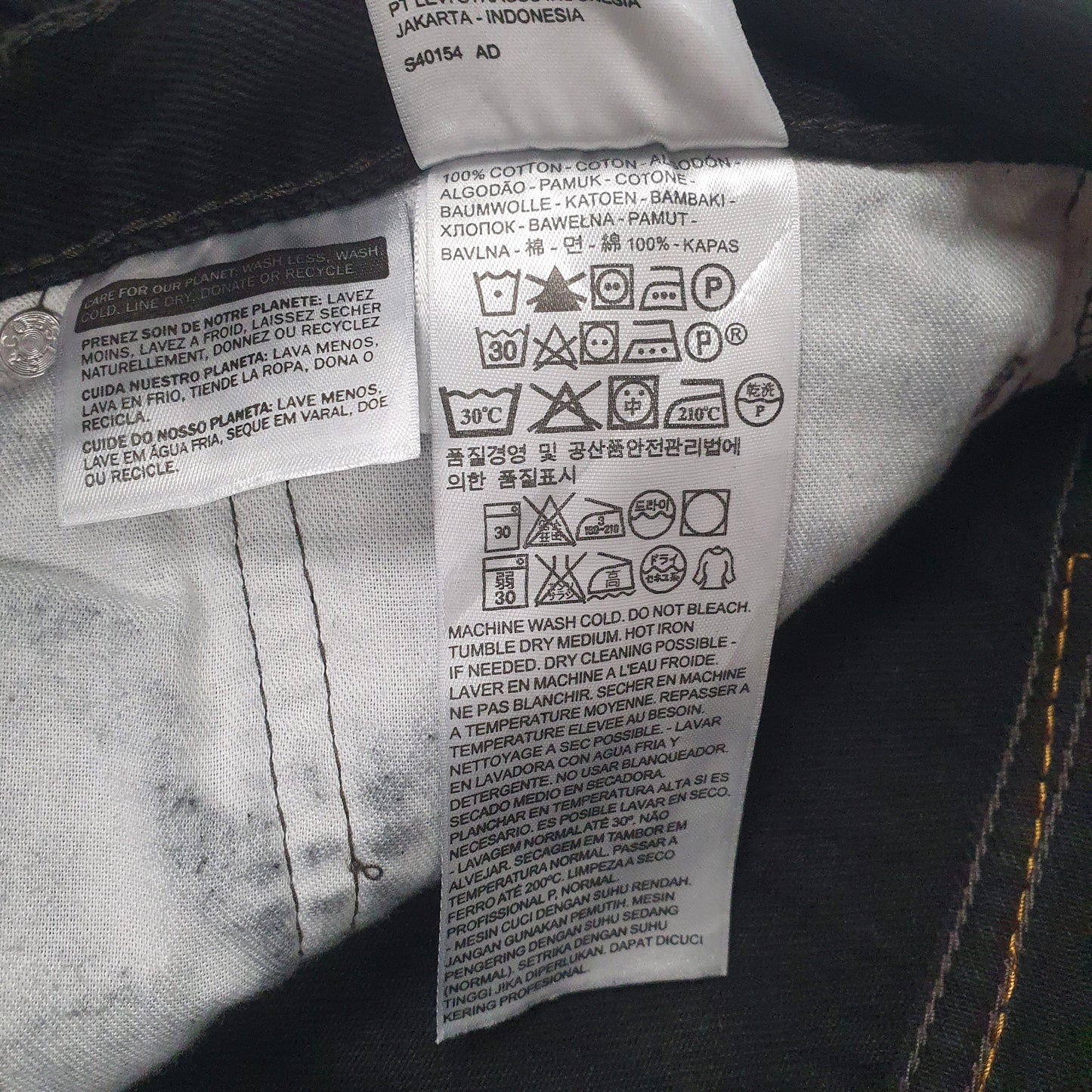 Mens Black Levis   Jeans