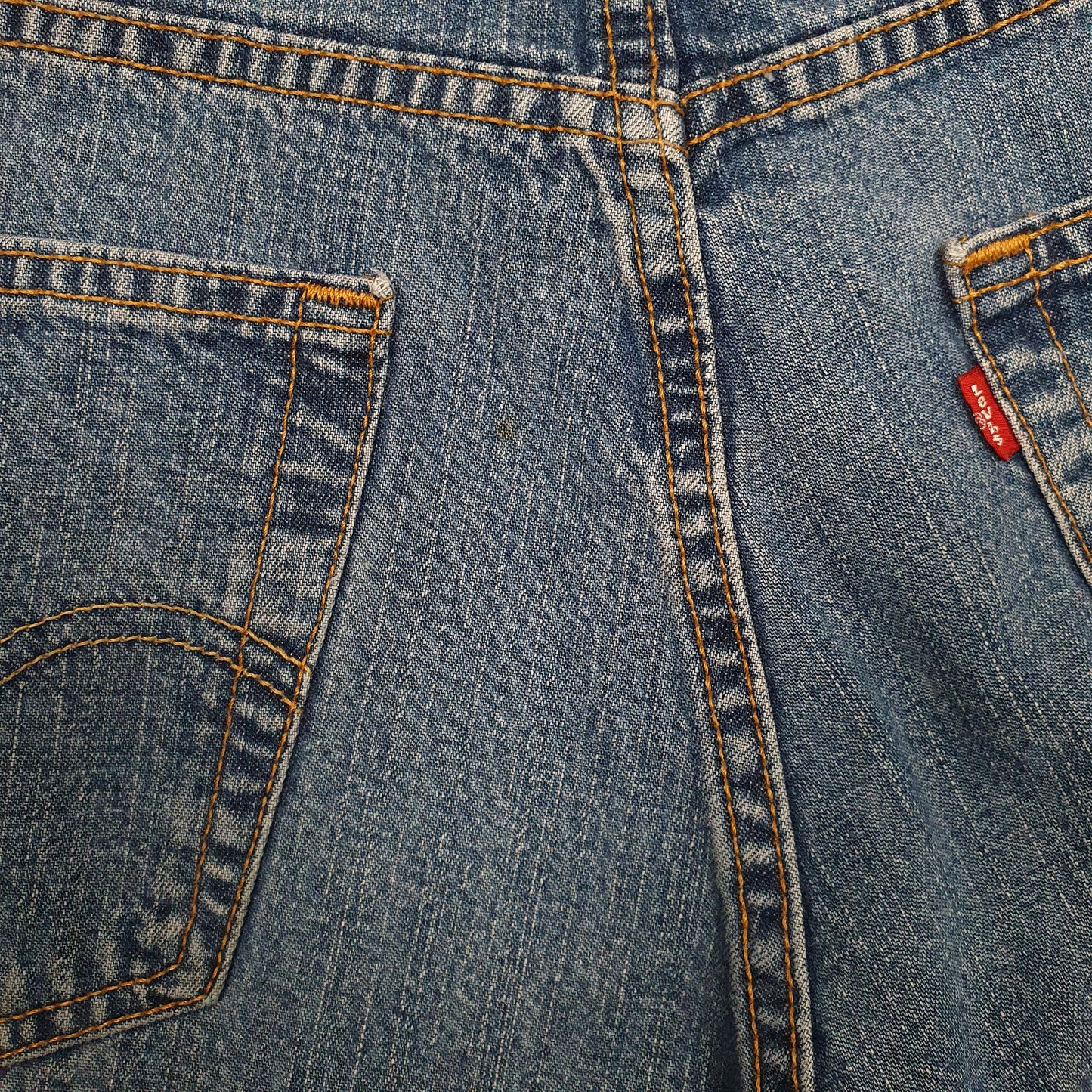 Mens Blue Levis 599 Baggy Cut Offs  Shorts