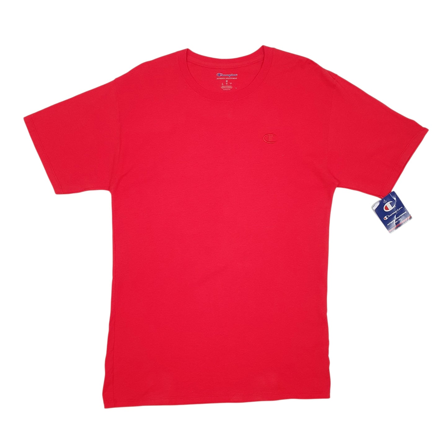 Mens Red Champion  Short Sleeve T Shirt
