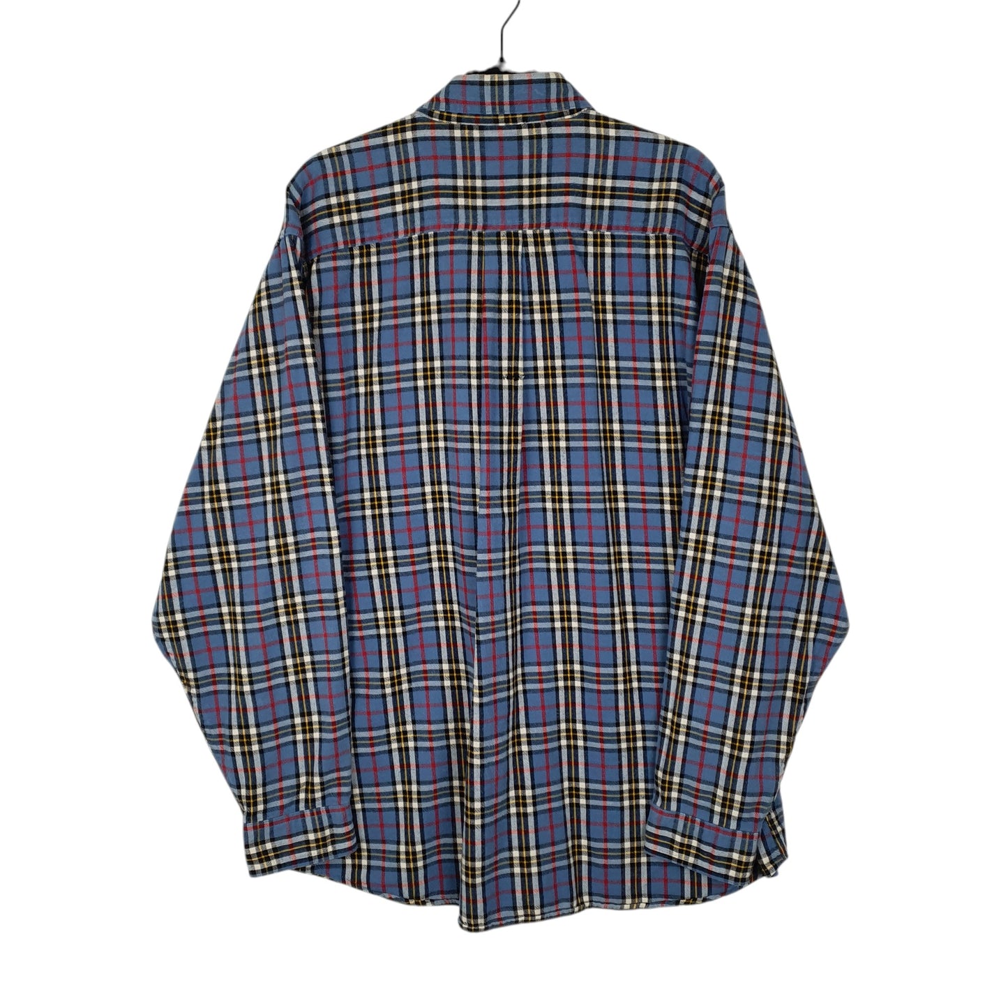 Mens Blue L.L.Bean Thick Flannel  Shirt