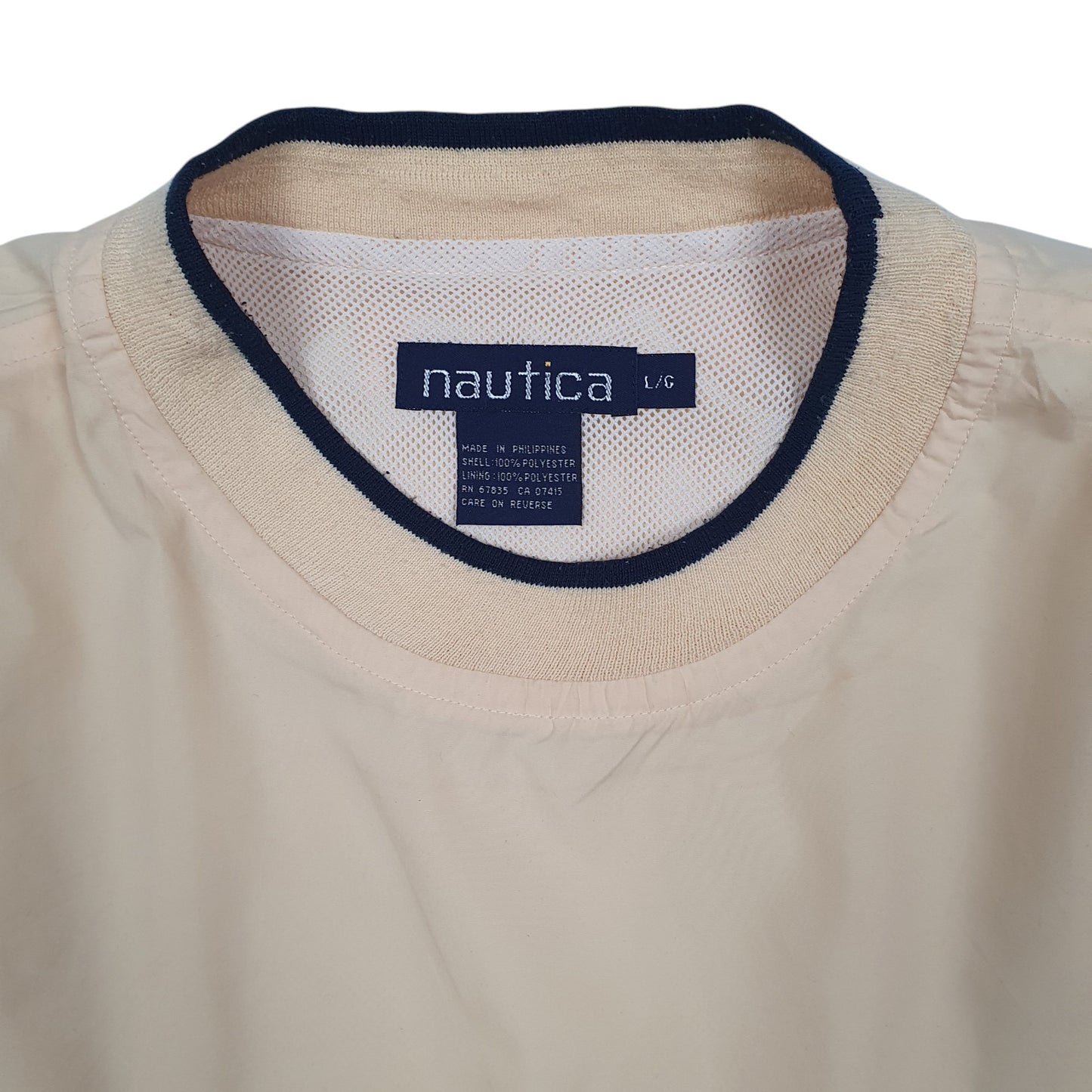 Mens Yellow Nautica Vintage 90s Golf Pullover  Coat