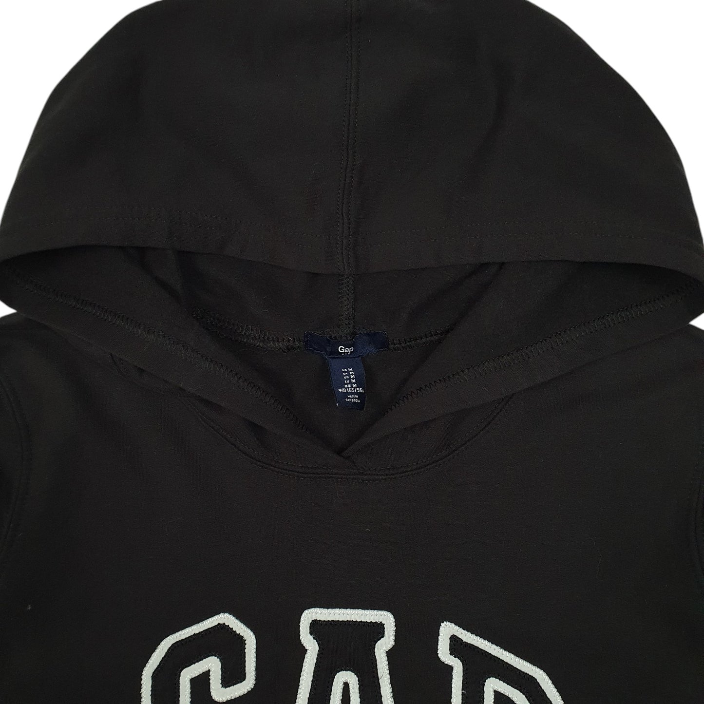 Womens Black GAP Lightweight Hoodie Jumper