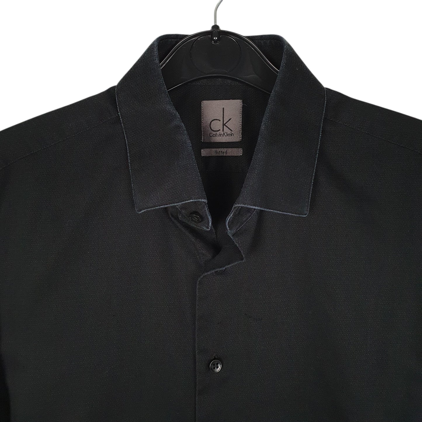 Mens Black Calvin Klein Cufflink  Shirt