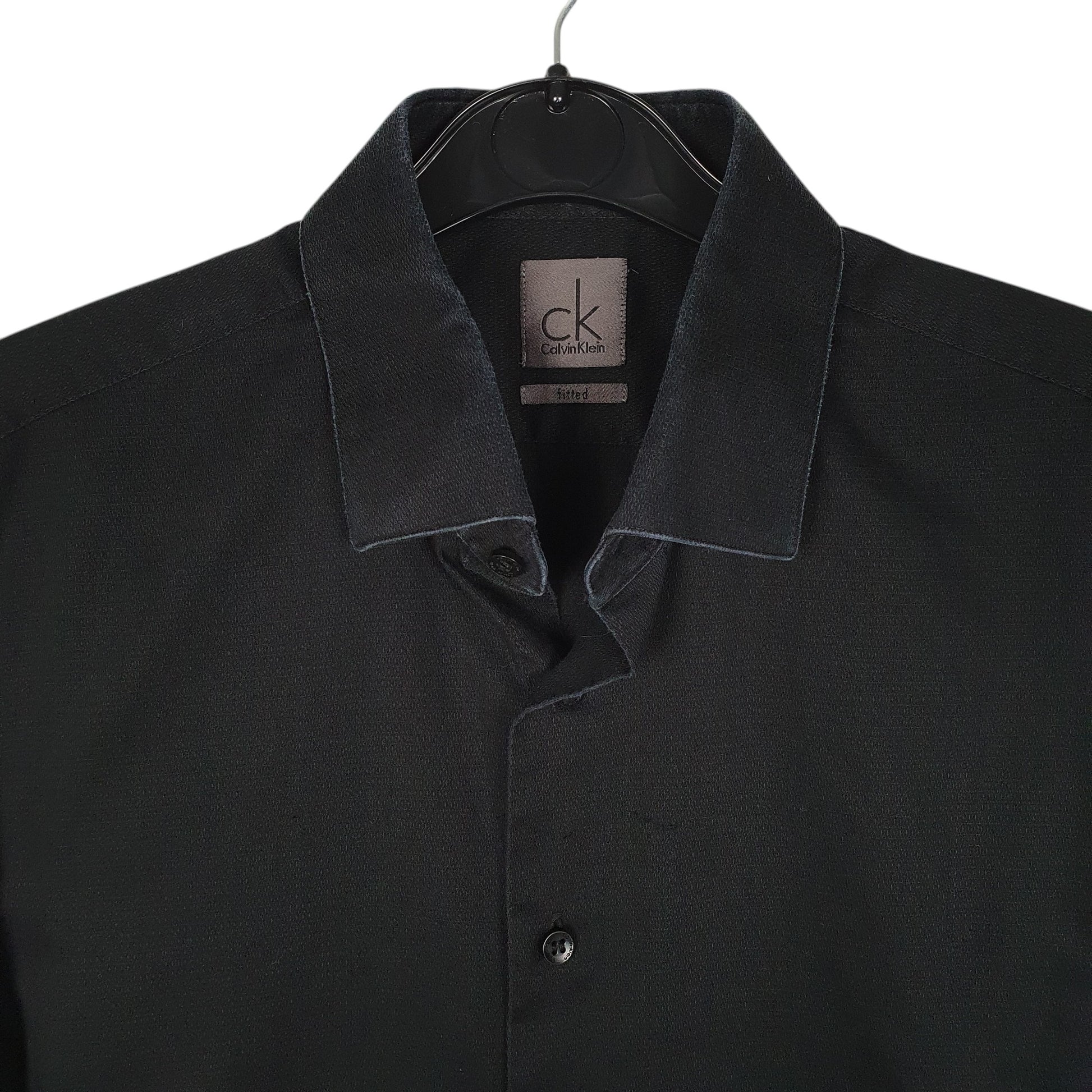 Mens Black Calvin Klein Cufflink  Shirt