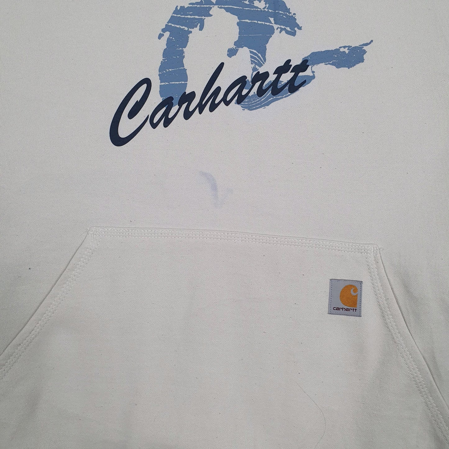 Mens Cream Carhartt  Hoodie Jumper