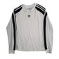 Womens White Adidas Lightweight Crewneck Jumper