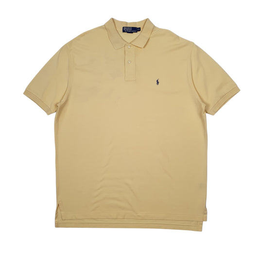 Mens Yellow Polo Ralph Lauren  Short Sleeve Polo Shirt