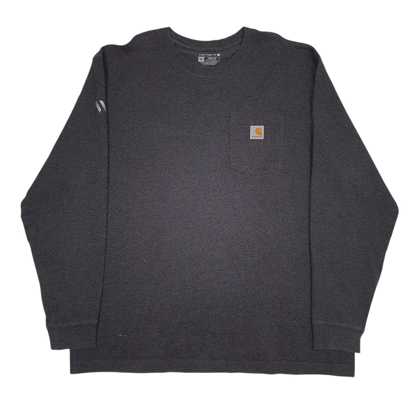 Mens Grey Carhartt  Long Sleeve T Shirt