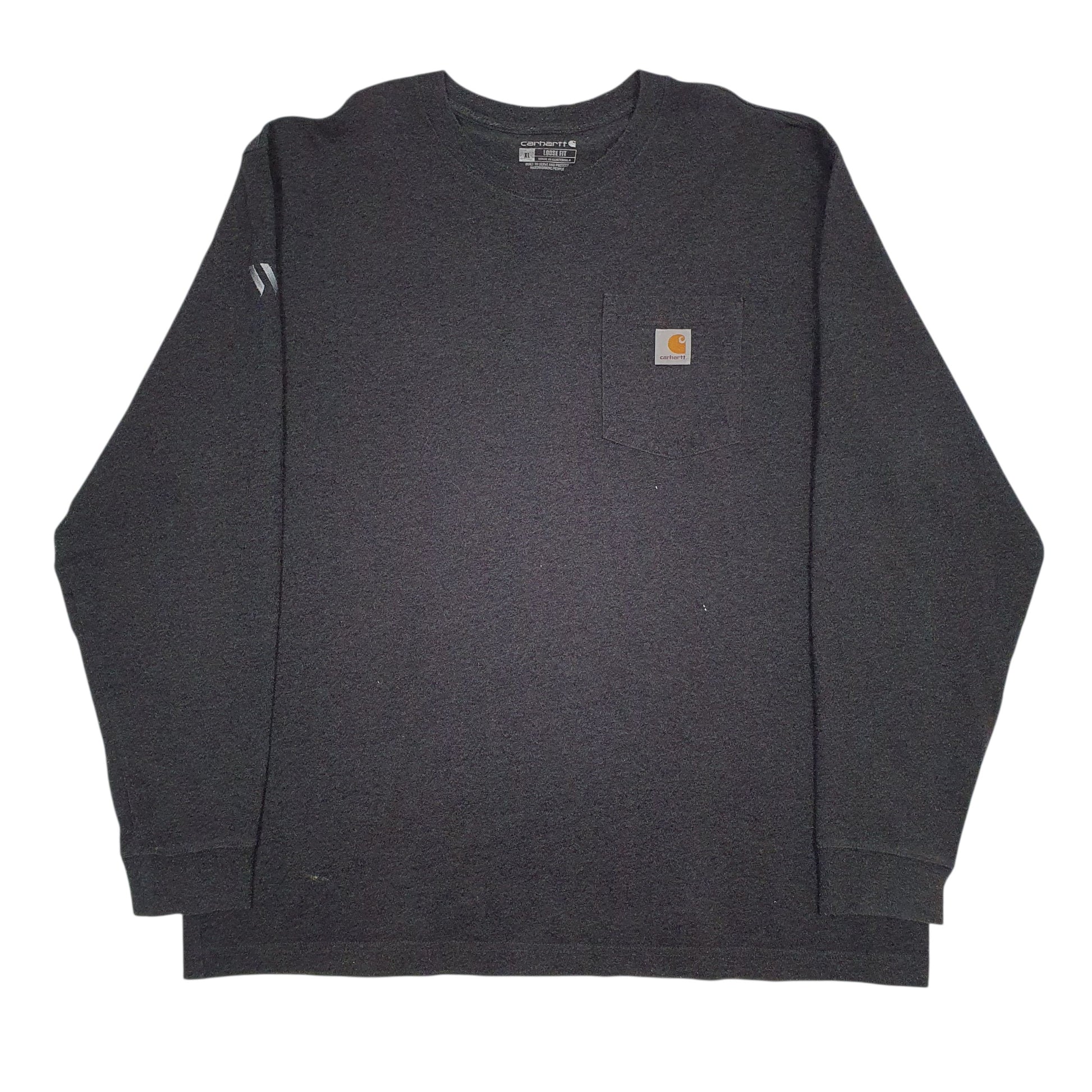 Mens Grey Carhartt  Long Sleeve T Shirt