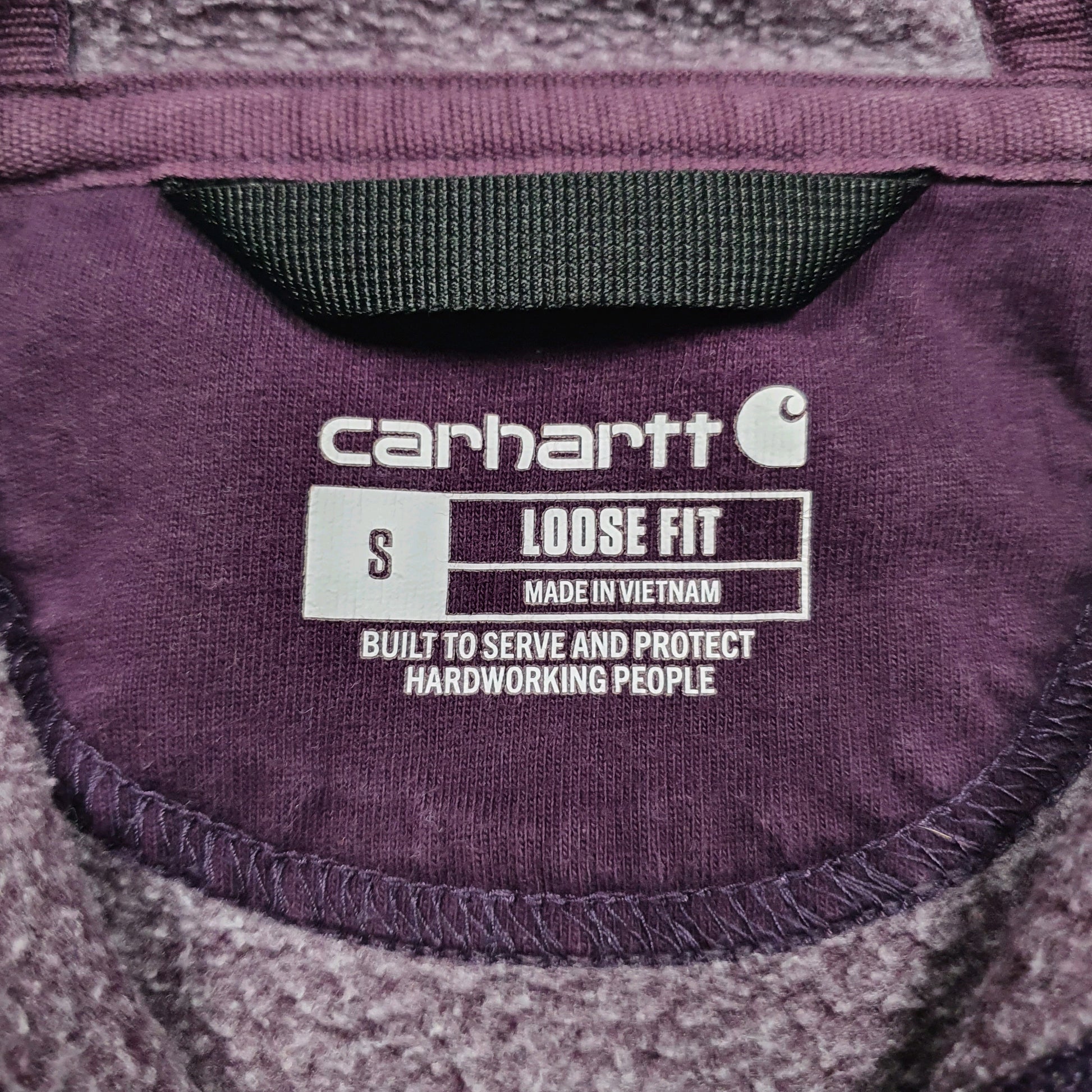 Mens Burgundy Carhartt  Hoodie Jumper