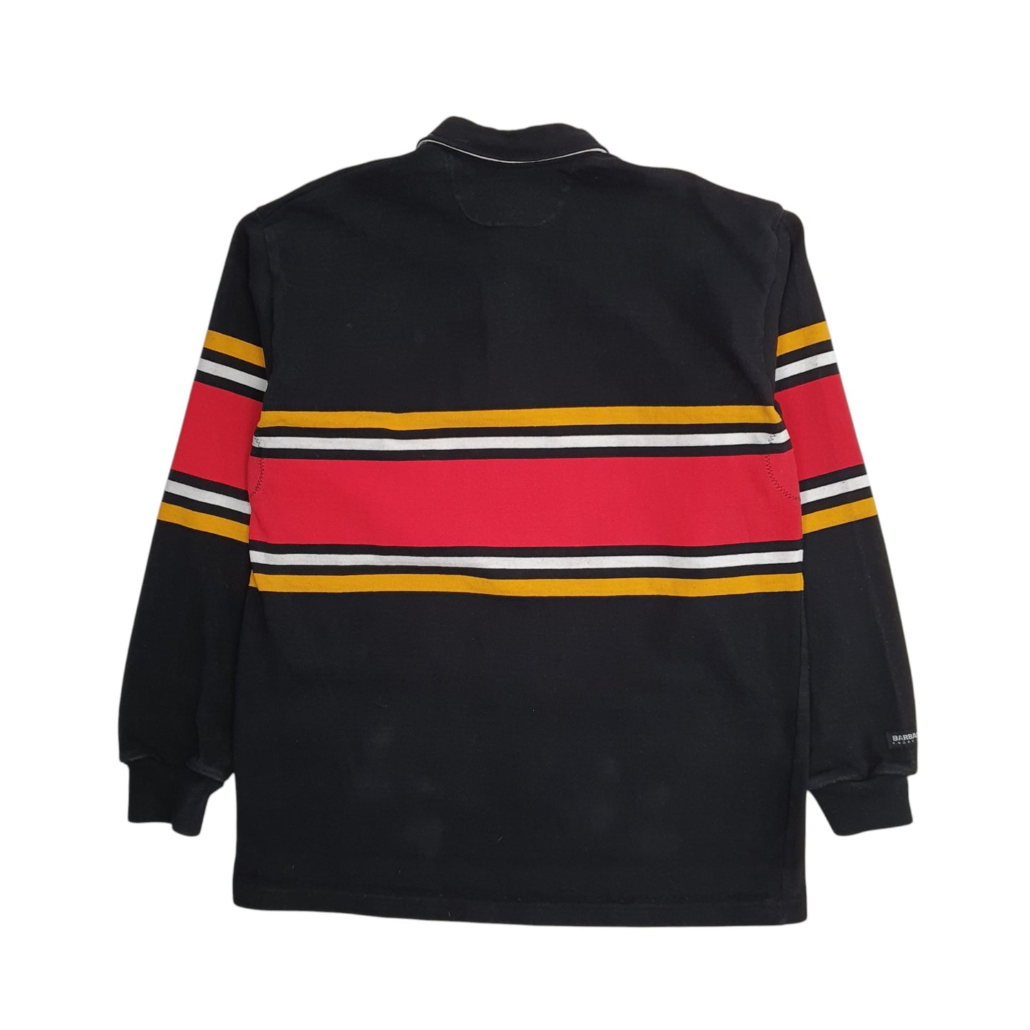 Mens Black Barbarian Guelph University Rugby Hoodie Polo Shirt