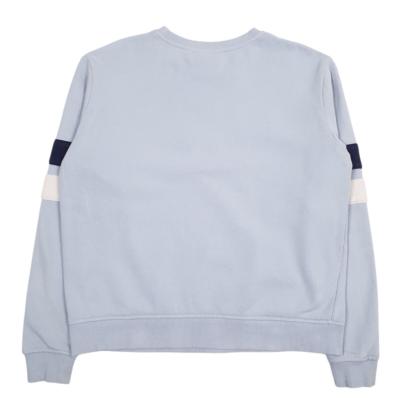 Womens Blue Fila Spellout Crewneck Jumper