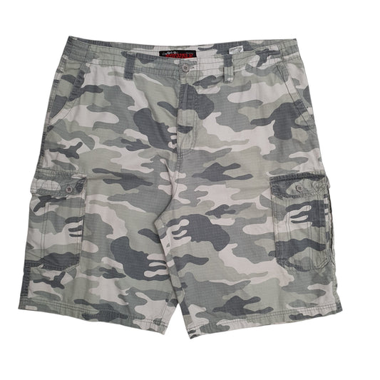 Mens Grey Airwalk Camo Chino Shorts